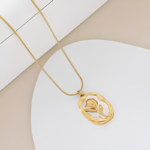 Shop Vintage-Inspired Rose Inlay Pendant Necklace