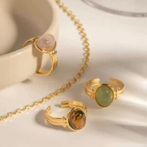 Golden Stone Ring